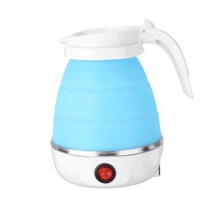 Silicone Foldable Electric Kettle 600W Blue