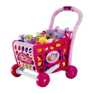 Shopping Cart Trolley Style Play Set Pink