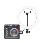 8" RGB LED Soft Ring Light & Tripod- MJ20