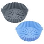 16cm Non Stick Air Fryer Silicone Liners with Handles - 2 Pack