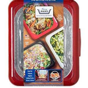 2 in 1 foil Fancy Pans Carrier for Indoor and Outdoor Use Red