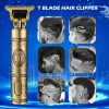 Professional Vintage Hair Clipper and Trimmer T9 Blue - Image 3