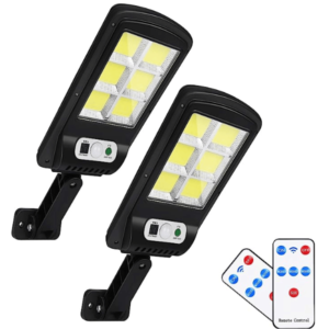 Solar Street Lights Outdoor Remote Control Pack of 2