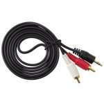 3.5mm Male Auxiliary Jack to 2 RCA Cable - 1.5M