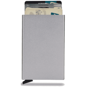 Aluminum RFID Popup Card Holder Grey