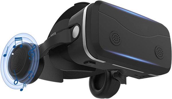 3D VR Glasses With Headphones G15E