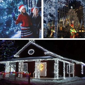 White Fairy String Light Inter-Connecting Black Cable 20M ZYF-79L