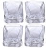 Twisted Whiskey Glasses 280ml Pack of 4 Clear