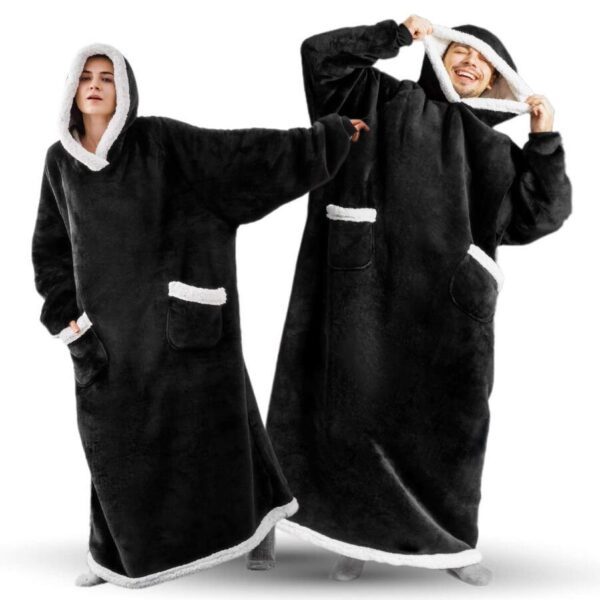 Extra Long Oversized Plush Blanket Hoodies