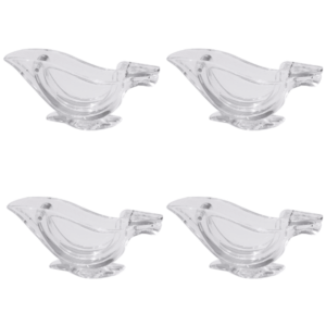 Bird Shaped Acrylic Manual Lemon Pack of 4