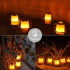 Solar Pool Lights Floating LED Flame Lights pack of 4 - Image 2