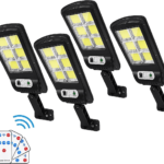 Solar Street Lights Outdoor Remote Control Pack of 4