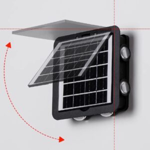 8 LED Decorative Solar Rechargeable Wall Lights2