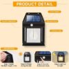 Solar Powered Wall Lamp Pack of 4 - Image 3
