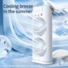 Rechargeable LED Fan With Spray Mist And Remote Control - Image 3