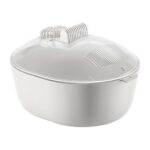 Defrosting Tray With Drip Basket And Transparent Cover