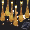 6M Solar Rechargeable Raindrop Fairy Lights