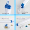 2 x 30W Rechargeable Tube Lights Pack - Image 4