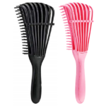 Adjustable Detangling Hair Brush - Pack of 2 Assorted Colors