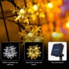 6M Solar Rechargeable Snow Flake Fairy Lights - Image 2