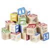 Kids Learn Alphabets 48 Piece Wooden Blocks