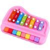 2 in 1 Piano Xylophone Musical Educational Toy Pink