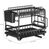 Aluminum 2-Tier Dish Drying Rack - Image 3