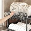 Aluminum 2-Tier Dish Drying Rack - Image 4