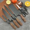 6pcs Knife Set Brown - Image 2