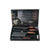 6pcs Knife Set Brown - Image 4