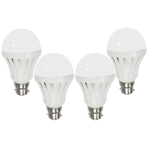 4 x 9W Smart Rechargeable B22 LED Bulbs