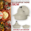 Non-Stick Tagine Moroccan Cast Aluminum Pot - Image 6