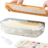 Multi Layered Ice Cube Tray Easy Release Silicone Ice Tray with Lid & Bin - Image 3