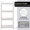 Rolling Storage Cart 4-Tier Bathroom Rack - SD - Image 2