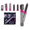 5 In 1 Hair Styler With Hot Air Brush, Air Curler, Hair Dryer, Straighteners, Wrapper