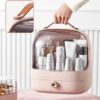Large Capacity Cosmetic Storage Case With Drawer - Image 3