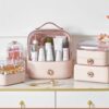Large Capacity Cosmetic Storage Case With Drawer - Image 2