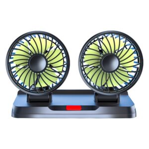 Baihuo MY-7080 Vehicle Cigarette Lighter Powered Dual Head Fan