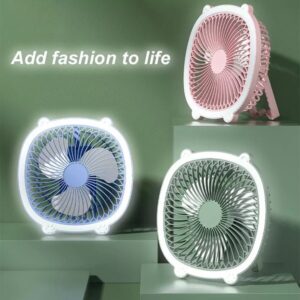 Baihuo MY-7497 Rechargeable 3 Speed Fan 5V 1A With 2 Setting LED Light