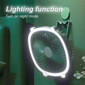 Baihuo MY-7497 Rechargeable 3 Speed Fan 5V 1A With 2 Setting LED Light