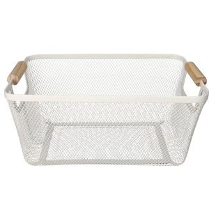 Mesh Stainless Steel Storage Basket 32.8cm