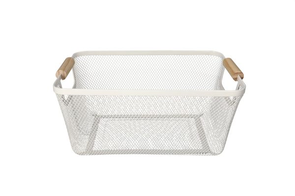 Mesh Stainless Steel Storage Basket 32.8cm