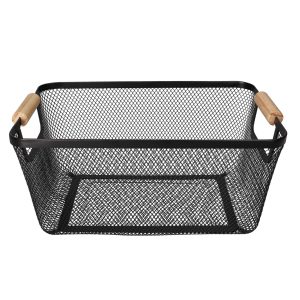Mesh Stainless Steel Storage Basket 32.8cm