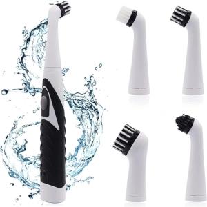 Cleaning Brush with 4 Heads Electric Toothbrush