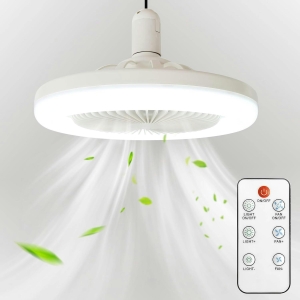 E27 LED Ceiling Light with Fan & Remote