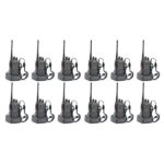 12 Pack BF-888S High Quality UHF 400-470MHz Walkie Talkie 2 Way Radio