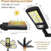 2 x Solar Street Lights Outdoor Remote Control Solar Parking Lot Lights - Image 3