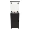 Gas Square Patio Fire Pit with Glass Panel - 13Kwh
