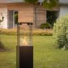 Gas Square Patio Fire Pit with Glass Panel - 13Kwh - Image 5