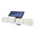 Four Head Solar Sensor LED Light